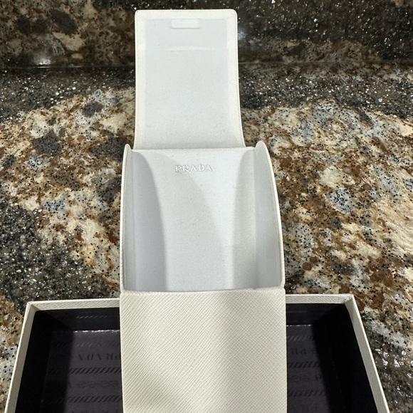 Prada white sunglasses case and box (hard case) - mint condition. Never used. - Picture 7 of 7